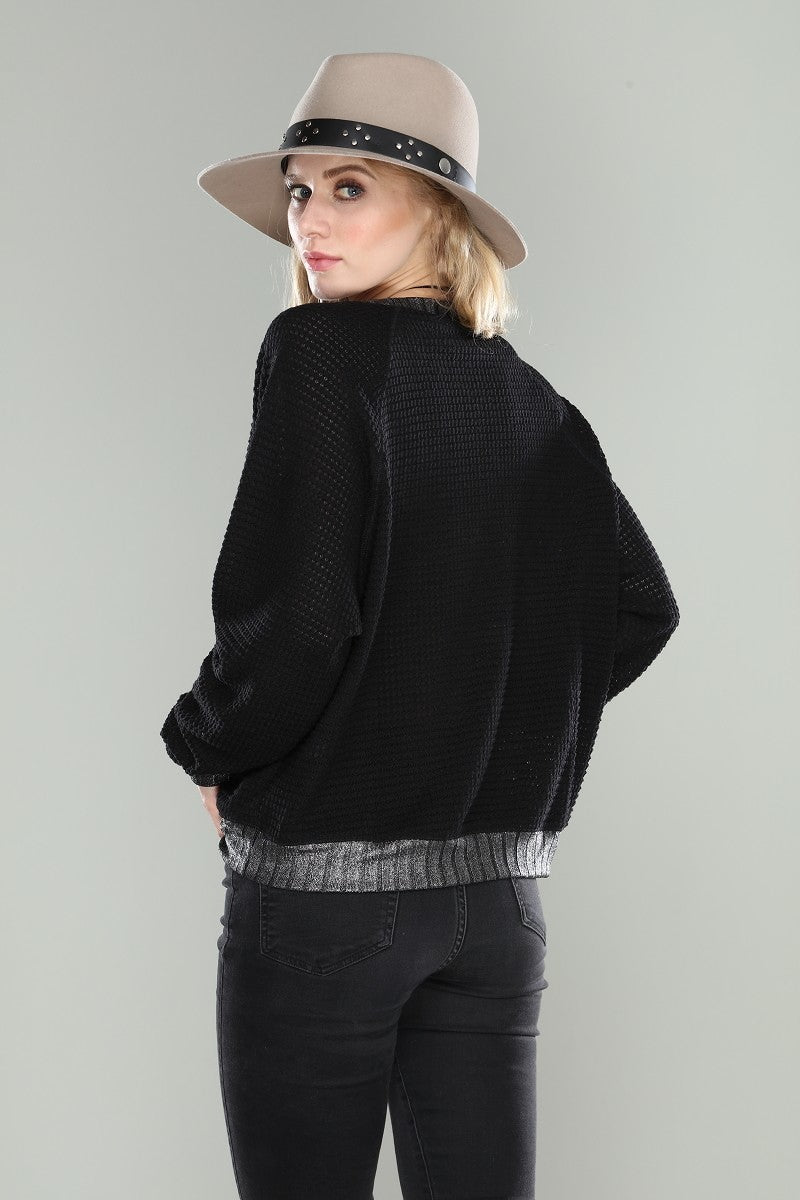 Waffle Foil Trim Top