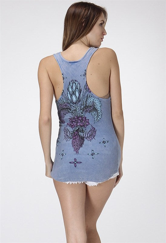 Studded Fleur De Lis Tank