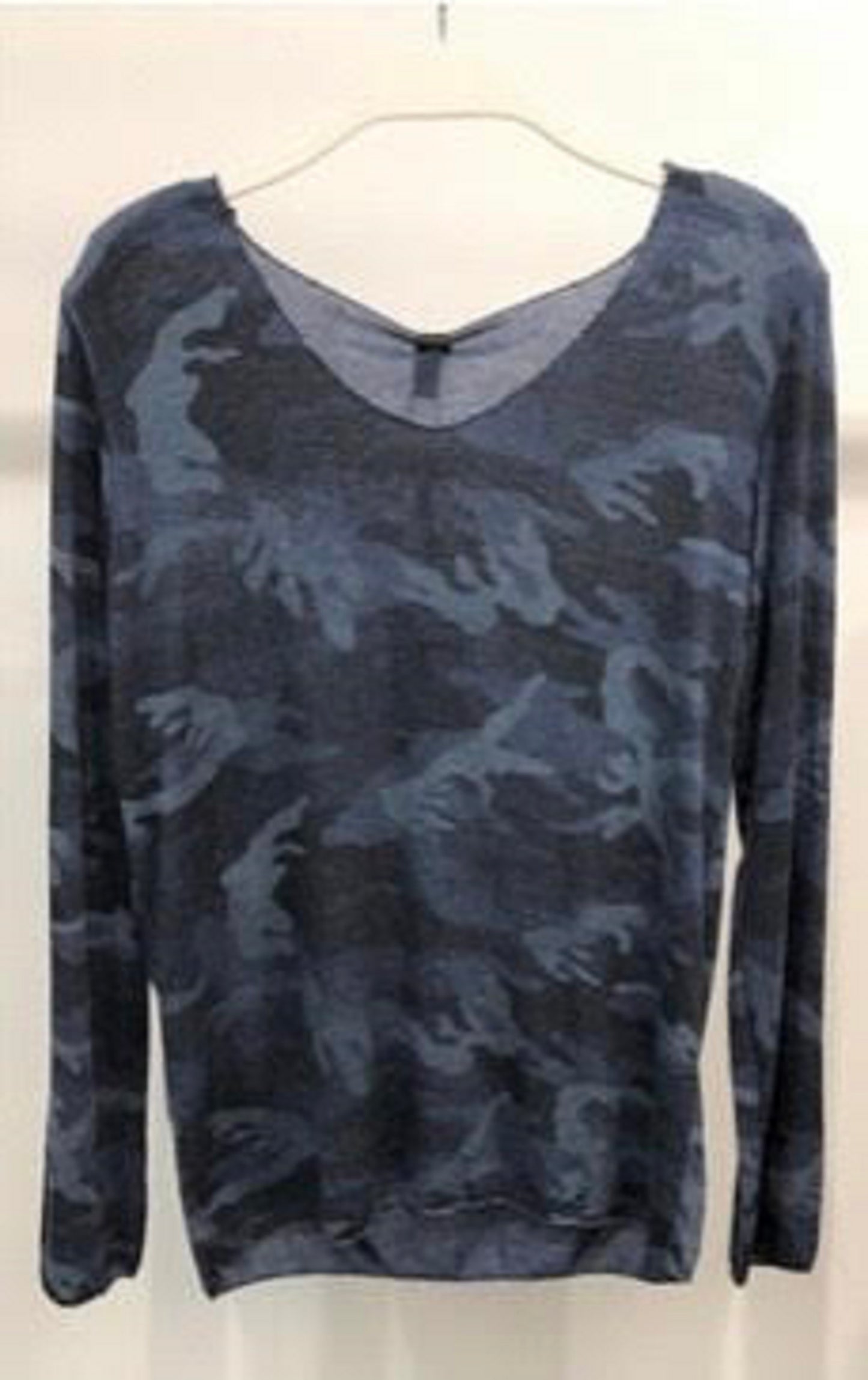 Blue Camo Top