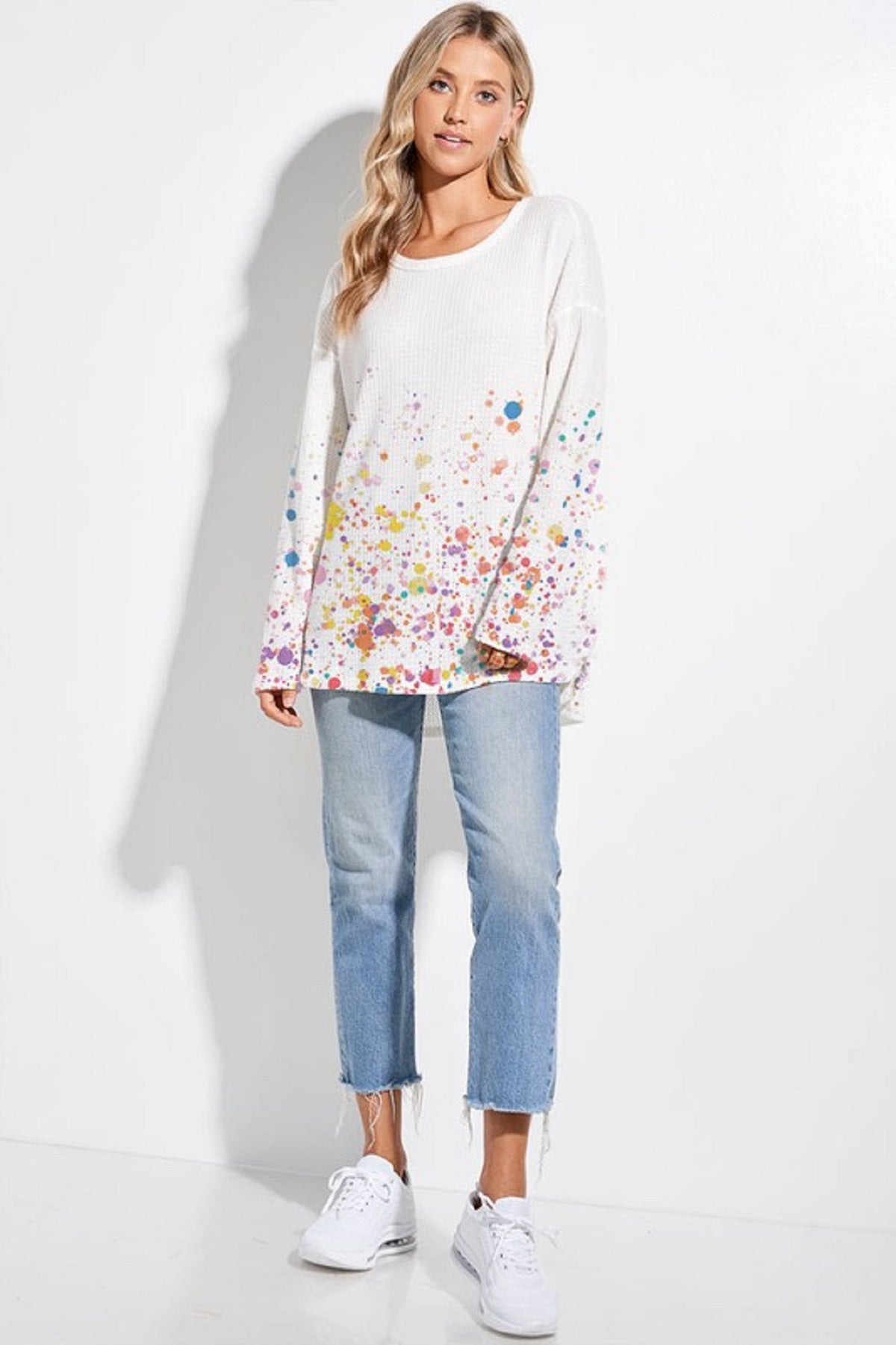 Waffle Splatter Top