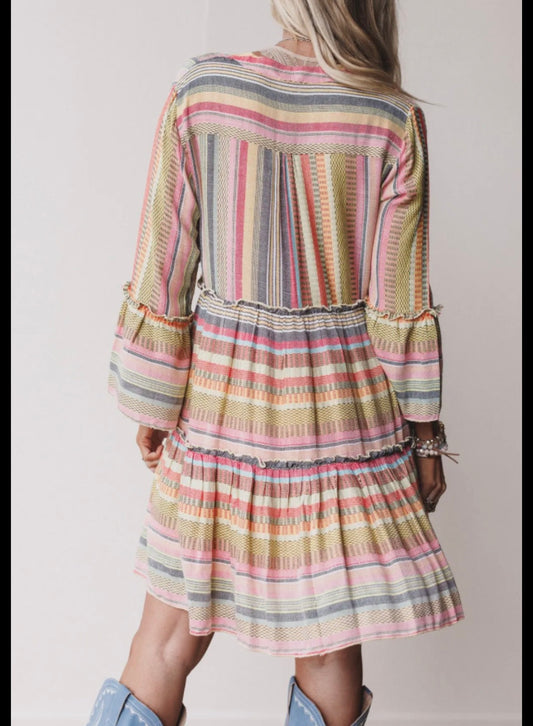 Tiered Ruffle Midi Dress