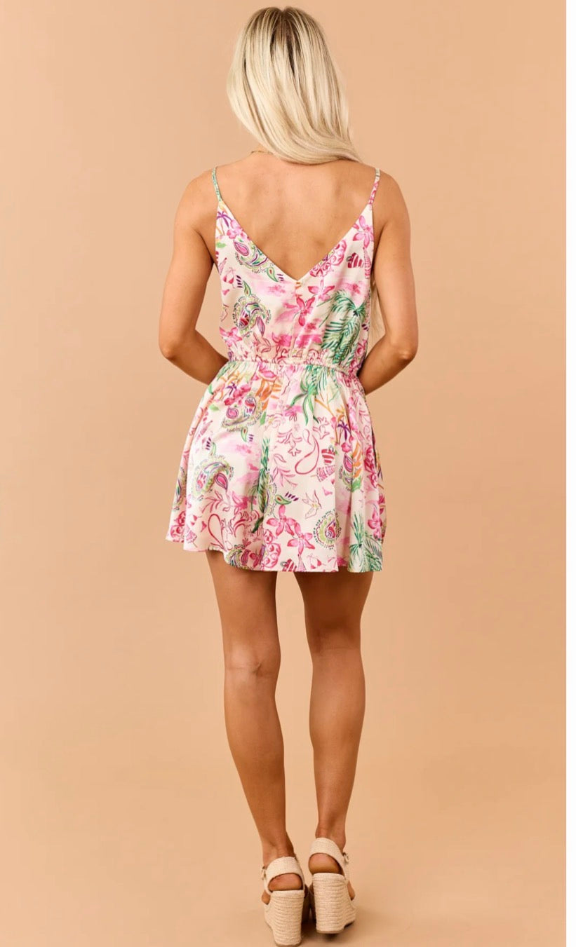 Beachy Satin Romper